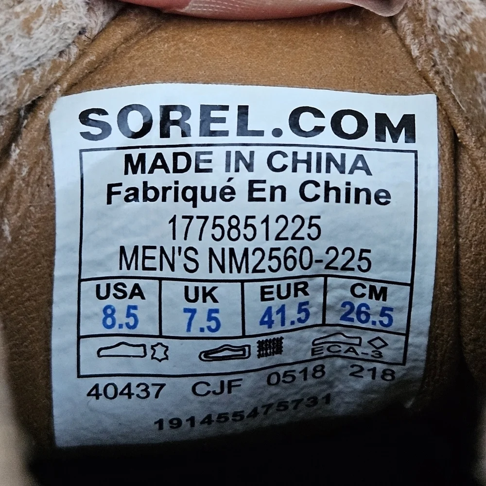 Sorel Madson II Chukka Men's Waterproof Boots Brown Suede Lace Up Shoes Size 8.5